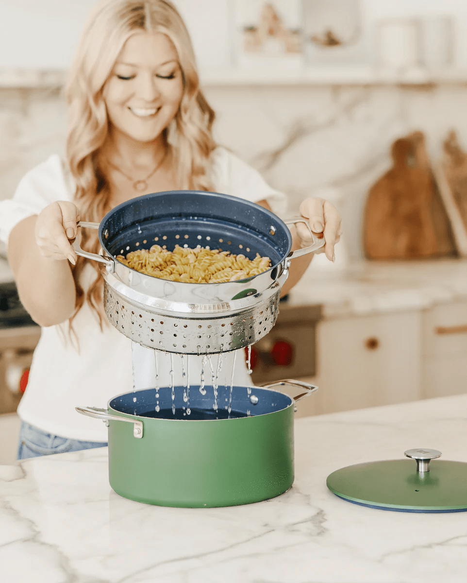 The Kilne Everything Pot Steamer Bundle Non-Stick Ceramic Pot