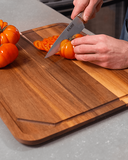 Planche à découper rainurée